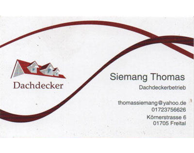 Kundenfoto 1 Siemang Thomas Dachdeckerbetrieb