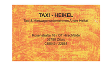 Kundenbild groß 1 Heikel André Taxiunternehmen