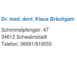 Kundenfoto 2 Bräutigam Klaus Zahnarztpraxis