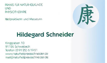 Kundenbild groß 1 Schneider Hildegard Staatl. anerk. Masseurin