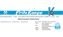Kundenbild groß 2 Fritz Koepe Bergwerks- und Tiefbauunternehmungen GmbH & Co. KG