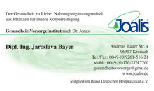 Kundenbild groß 1 Bayer Jaroslava Dipl.-Ing. Gesundheitsvorsorgeinst.