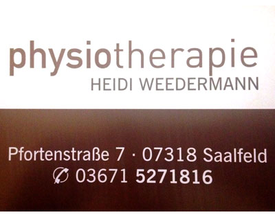 Kundenfoto 3 Weedermann Heidi Physiotherapie