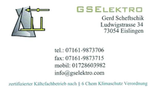 Kundenbild groß 1 GSElektro - Gerd Scheftschik, Elektromeister