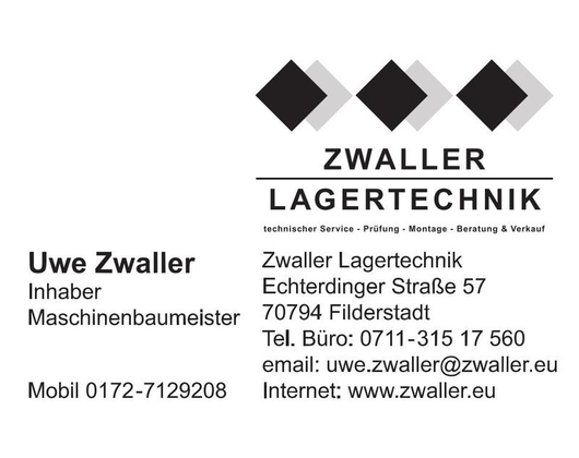 Kundenfoto 1 Zwaller Lagertechnik, Inh. Uwe Zwaller - Maschinenbaumeister