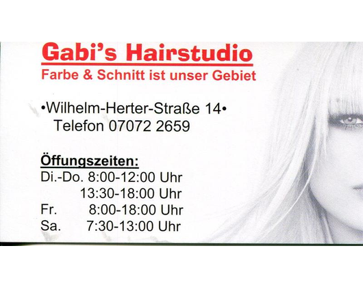 Gabi S Haarstudio In Dusslingen In Das Ortliche