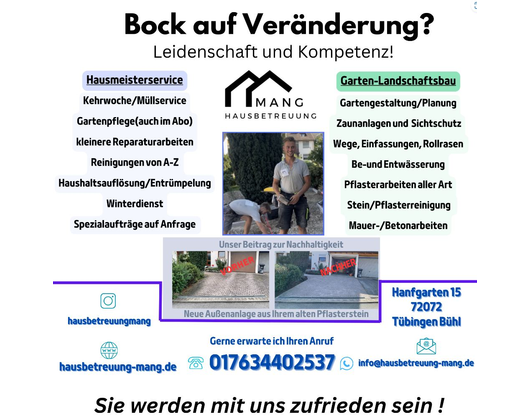 Kundenfoto 1 Hausbetreuung Mang ( Hausmeisterservice / Gartenlandschaftsbau/ Dienstleistung)