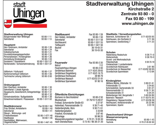 Kundenfoto 1 Stadt Uhingen Stadtverwaltung