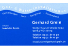 Bildergallerie Grein Gerhard Gas- und Wasserinstallation Würzburg