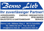 Bildergallerie Lieb Benno GmbH & Co.KG Landw.Lagerhaus,Baustoffe,Brennstoffe Agrarhandel Scheßlitz
