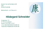 Bildergallerie Schneider Hildegard Staatl. anerk. Masseurin Schwabach
