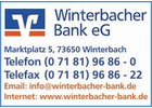Bildergallerie Winterbacher Bank eG Winterbach
