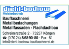 Bildergallerie diehl + bochow Bauflaschnerei Flachdachbau Köngen
