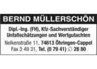 Bildergallerie Müllerschön Bernd Kfz-Sachverständiger Öhringen